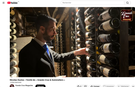 Nicolas Duclos : l’invité de « Grands Crus & Sommeliers »
